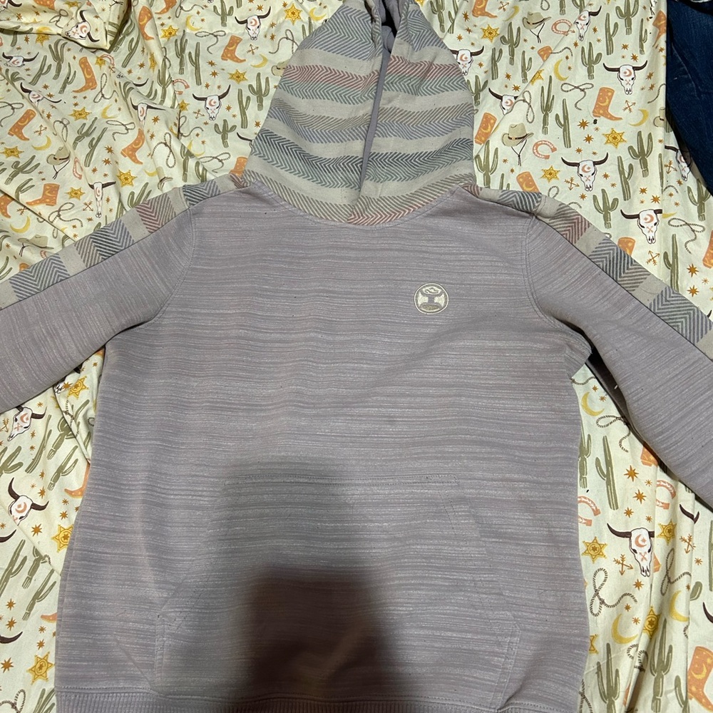 Hooey Gray Hooded Jacket
